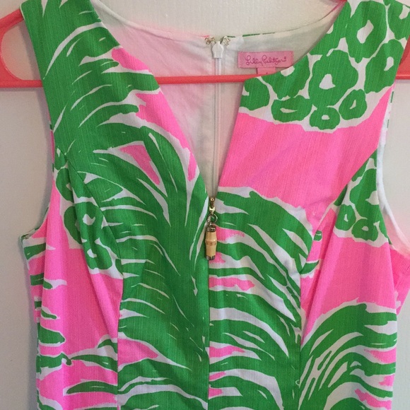 Gently used pineapple Lilly Pulitzer dress - Picture 2 of 4